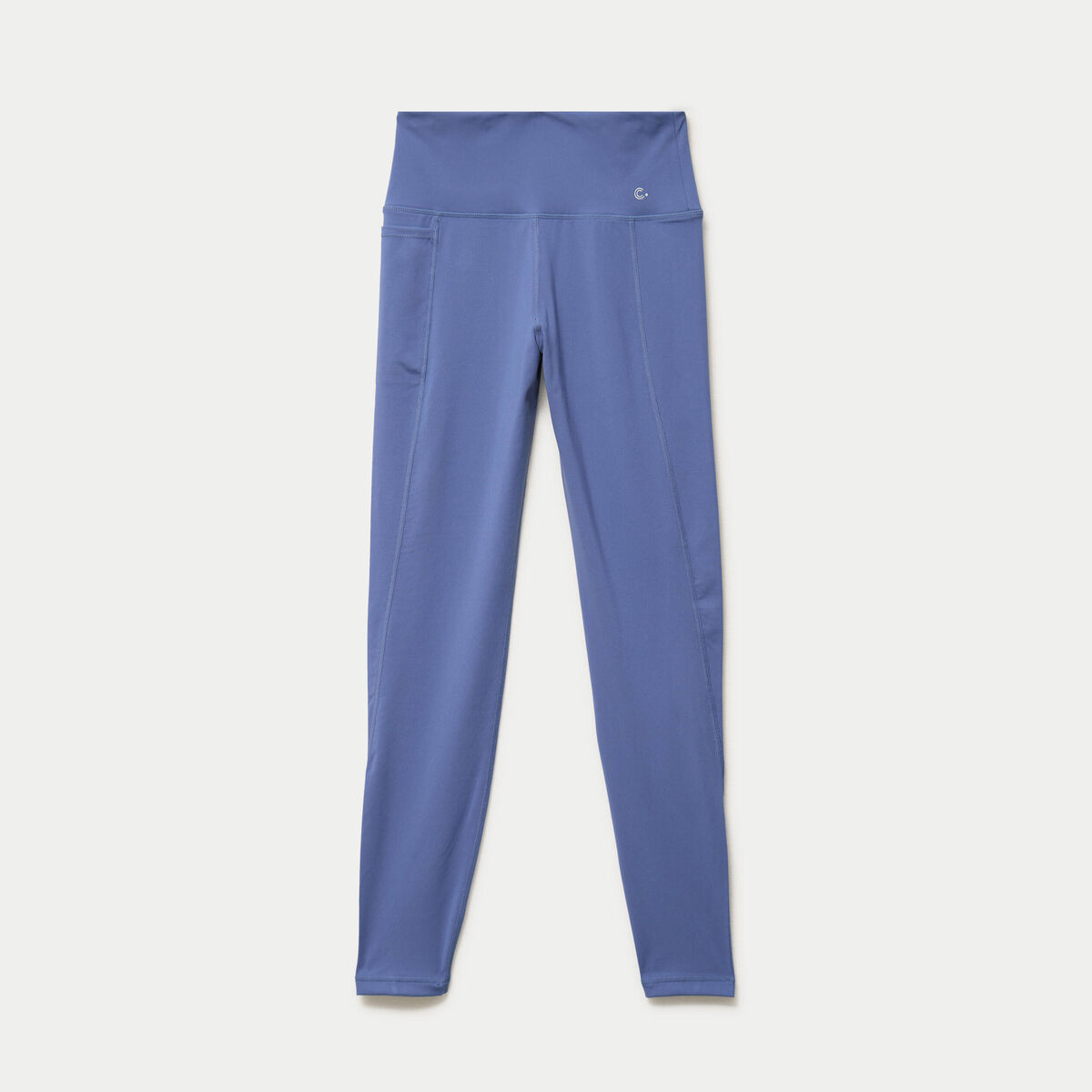 Leggings taille haute bleu fonc&eacute; femme