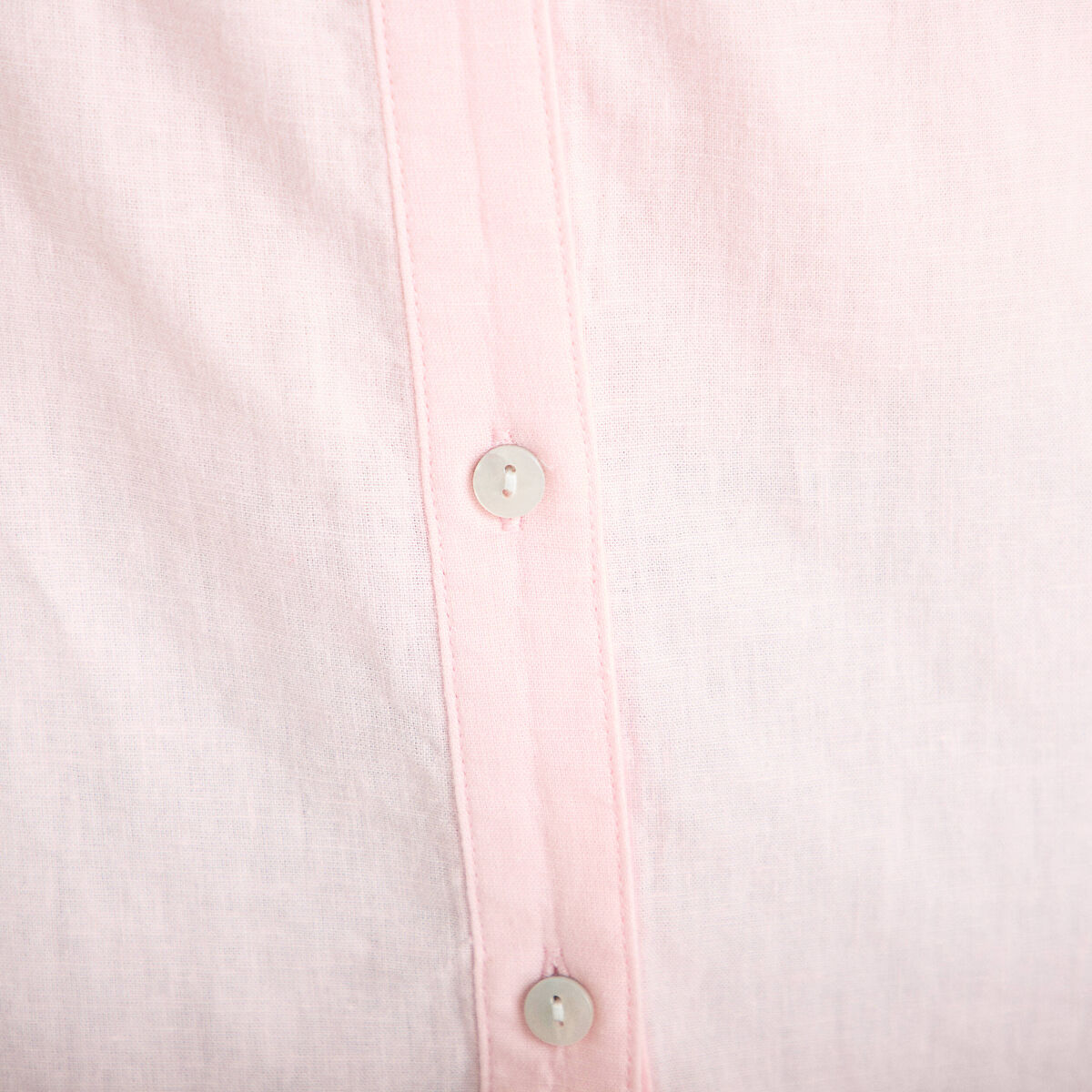 Blouse col V manches 3/4 rose clair femme