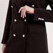 Veste blazer ajustée noir femme