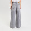 Jeans wide leg ultra large denim gris femme
