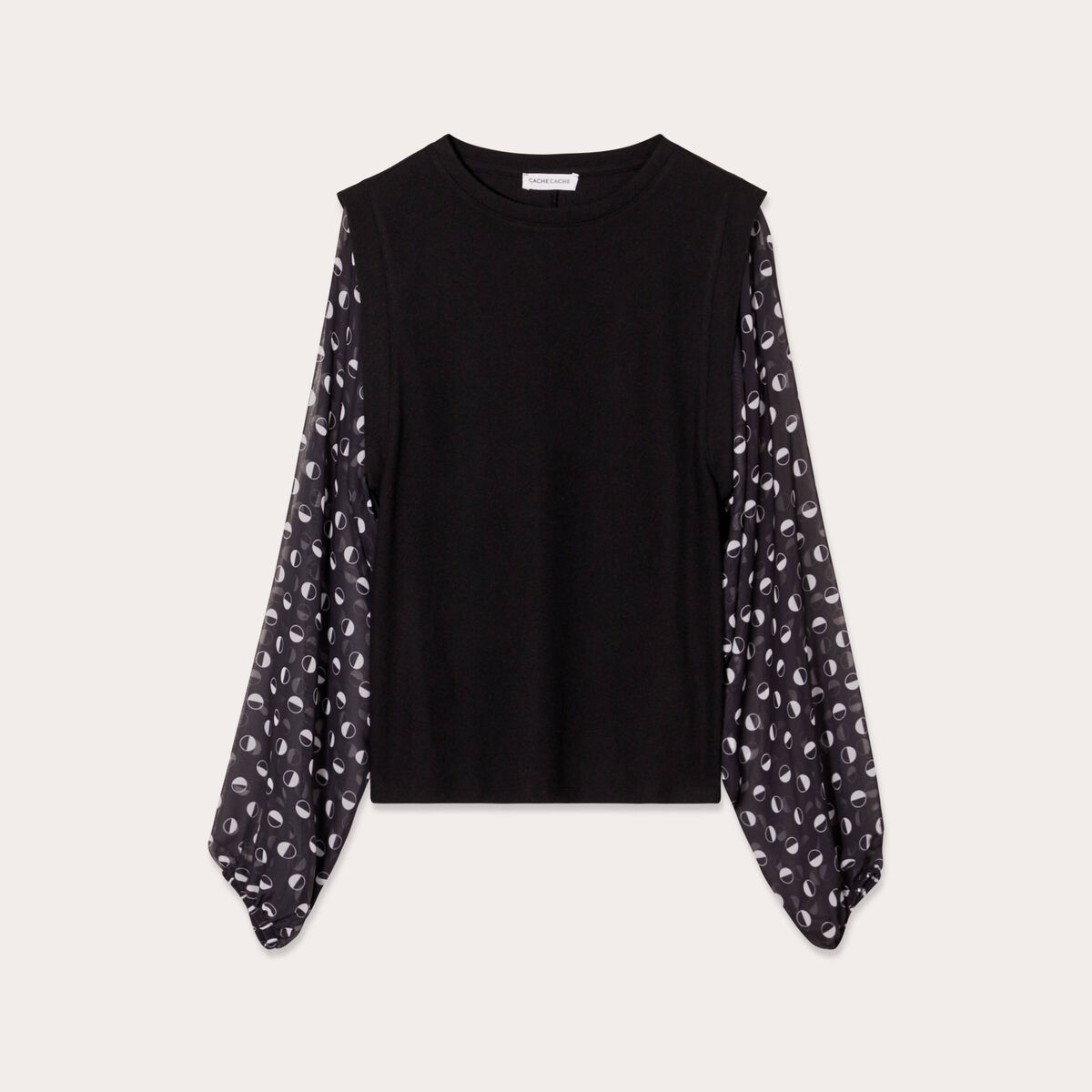 T-shirt manches longues noir femme