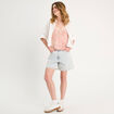 Caraco bretelles fines blanc femme