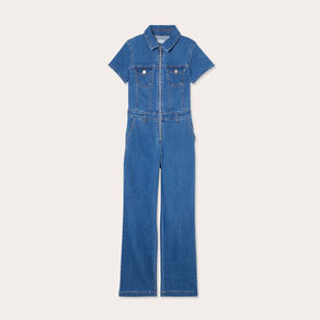 combinaison pantalon en jean denim stone femme Combinaison pantalon en jean denim stone femme