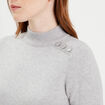 Pull manches longues gris foncé femme