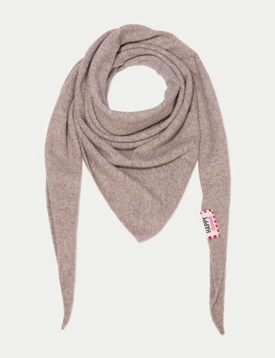 Foulard taupe femme