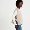 Pull sans manches taupe femme
