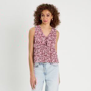 blouse nouee rouge femme Blouse nouée rouge femme