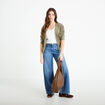 Gilet manches 3/4 vert kaki femme