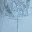 Combinaison pantalon droite bleu gris femme