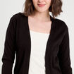 Gilet manches longues noir femme