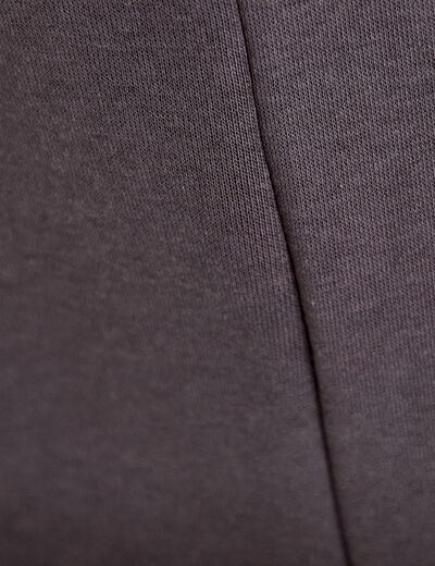 Jegging taille basse d&eacute;tails clout&eacute;s gris fonc&eacute; femme