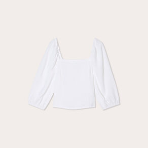 blouse encolure carree ecru femme Blouse encolure carrée ecru femme