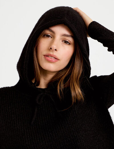 Cache-cou noir femme