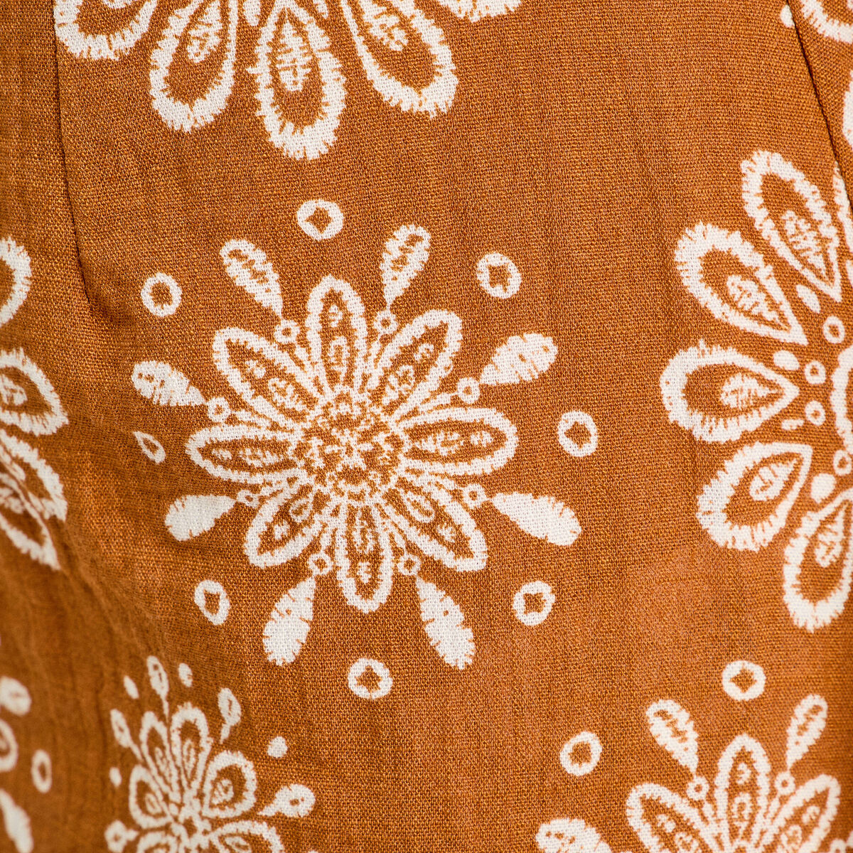Jupe midi évasée camel femme