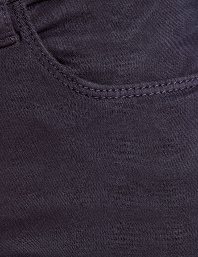 Jeans slim 5 poches bleu marine femme