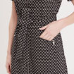 Robe droite zippée noir femme