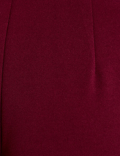 Pantalon bootcut taille standard bordeaux femme