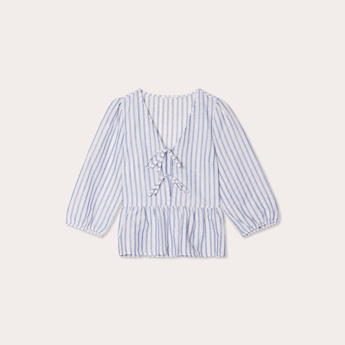 Blouse manches 3/4 ecru femme