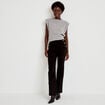 Pantalon taille haute noir femme