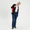 Jeans bootcut denim brut femme