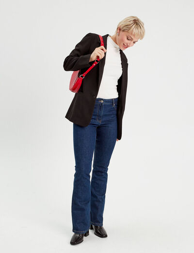Jeans bootcut denim brut femme