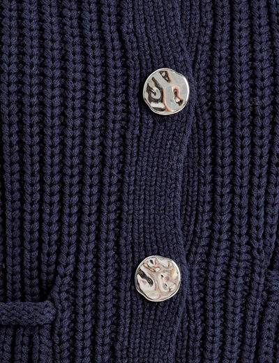 Gilet sans manches bleu marine femme