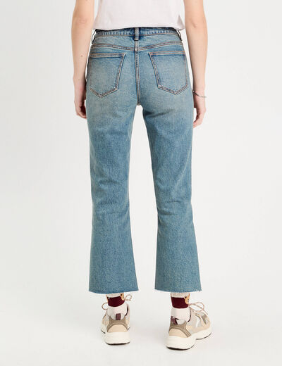 Jeans flare 7/8ème denim dirty femme