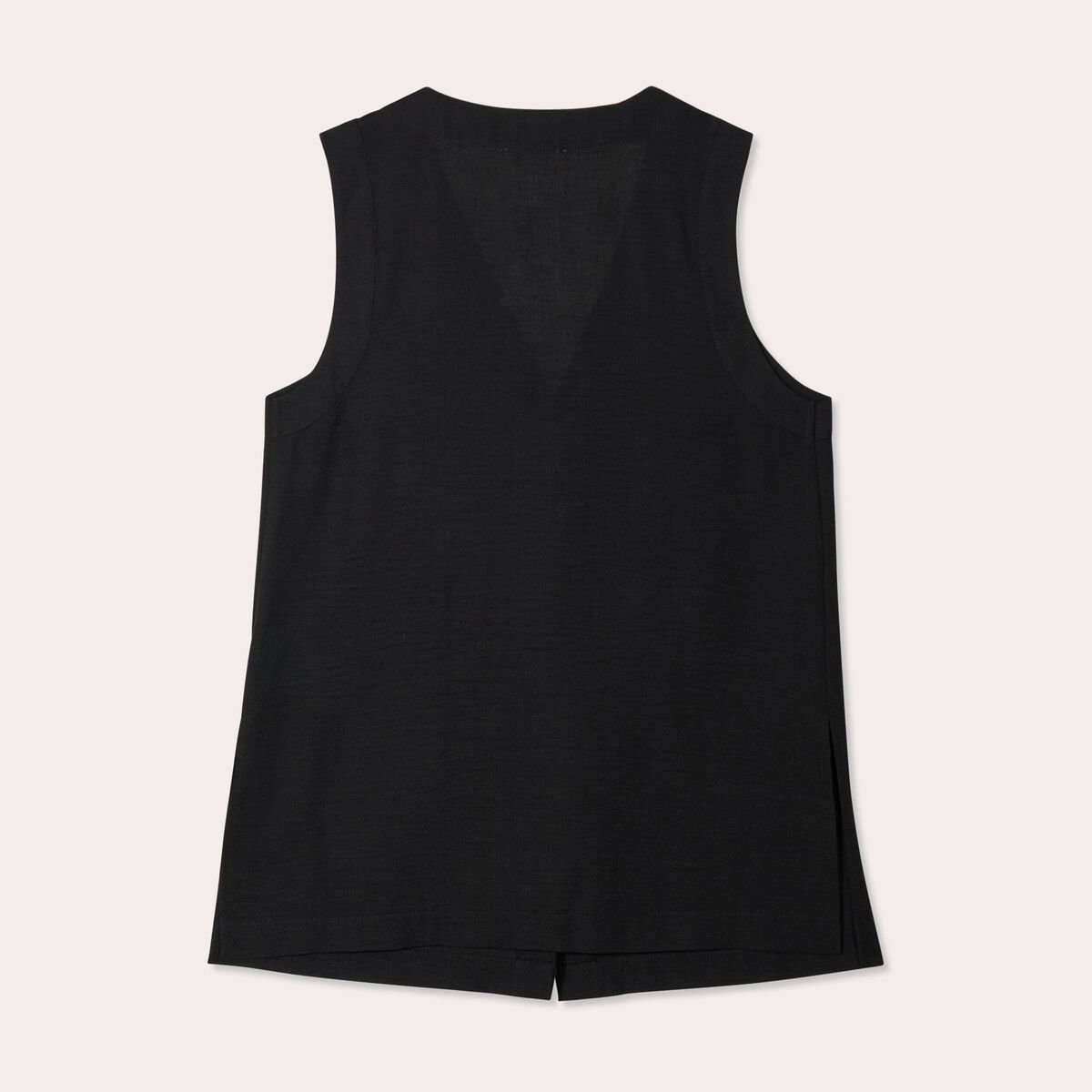 Gilet sans manches noir femme
