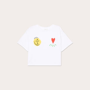 t shirt cropped blanc femme T-shirt cropped blanc femme