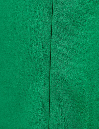 Veste droite fluide vert femme