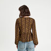 Blouse manches longues marron femme