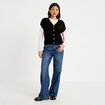 Gilet sans manches noir femme