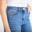 Jean wide leg taille standard denim stone femme