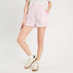 Short droit rose clair femme