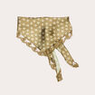 Foulard satin vert olive femme