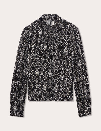 T-shirt manches longues noir femme