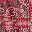 Chemise manches longues satin rouge femme