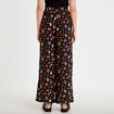 Pantalon large taille standard noir femme