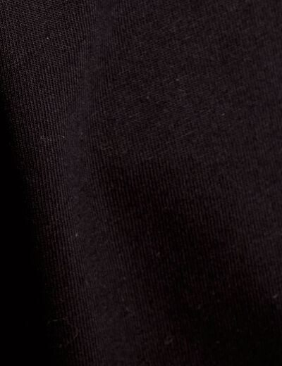 T-shirt oversize col rond noir femme