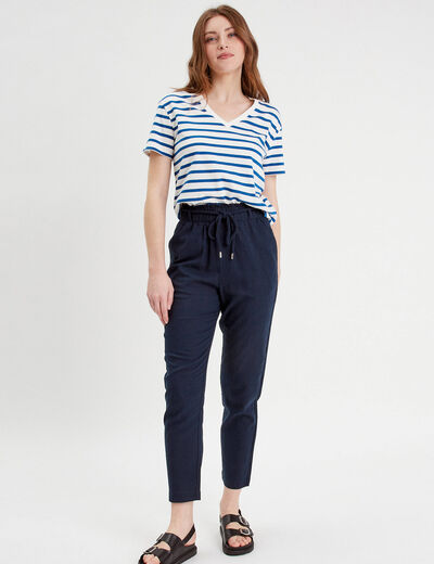 T-shirt manches courtes blanc femme