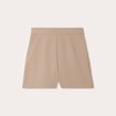 Short ajusté beige femme