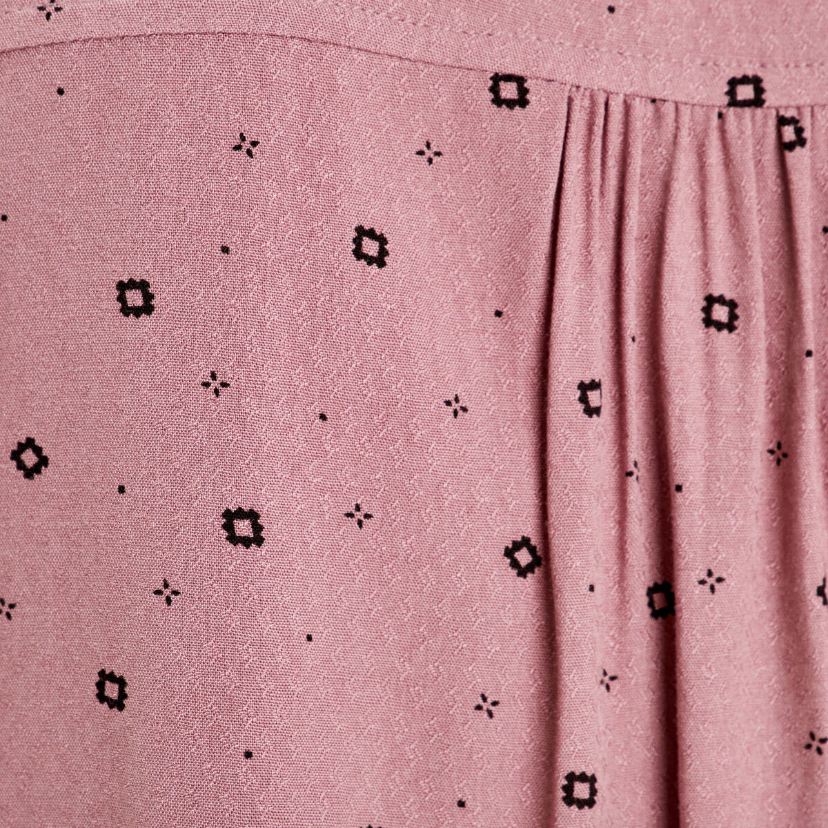 Chemise manches longues rose femme