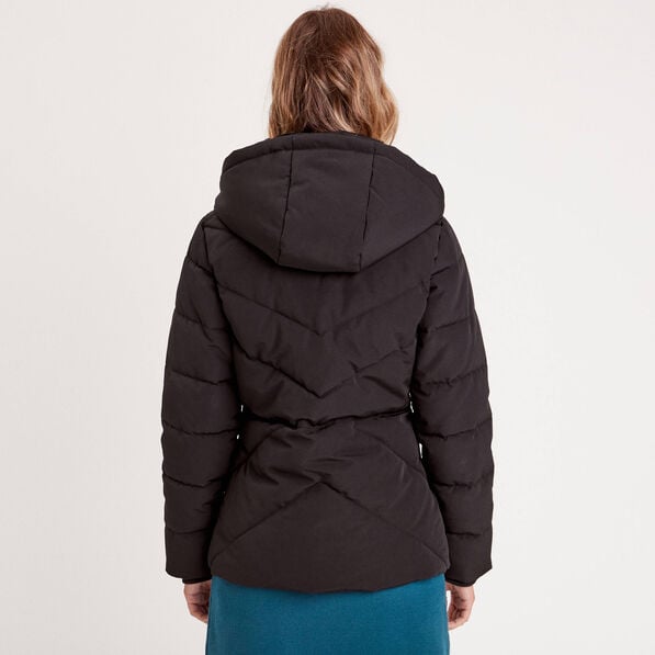 doudoune cintree a capuche noir femme Doudoune cintrée à capuche noir femme