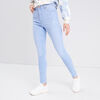jeans skinny taille haute denim baby bleu femme