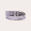 Ceinture pailletée denim noir enduit femme