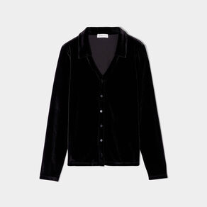 chemise en velours noir femme Chemise en velours noir femme