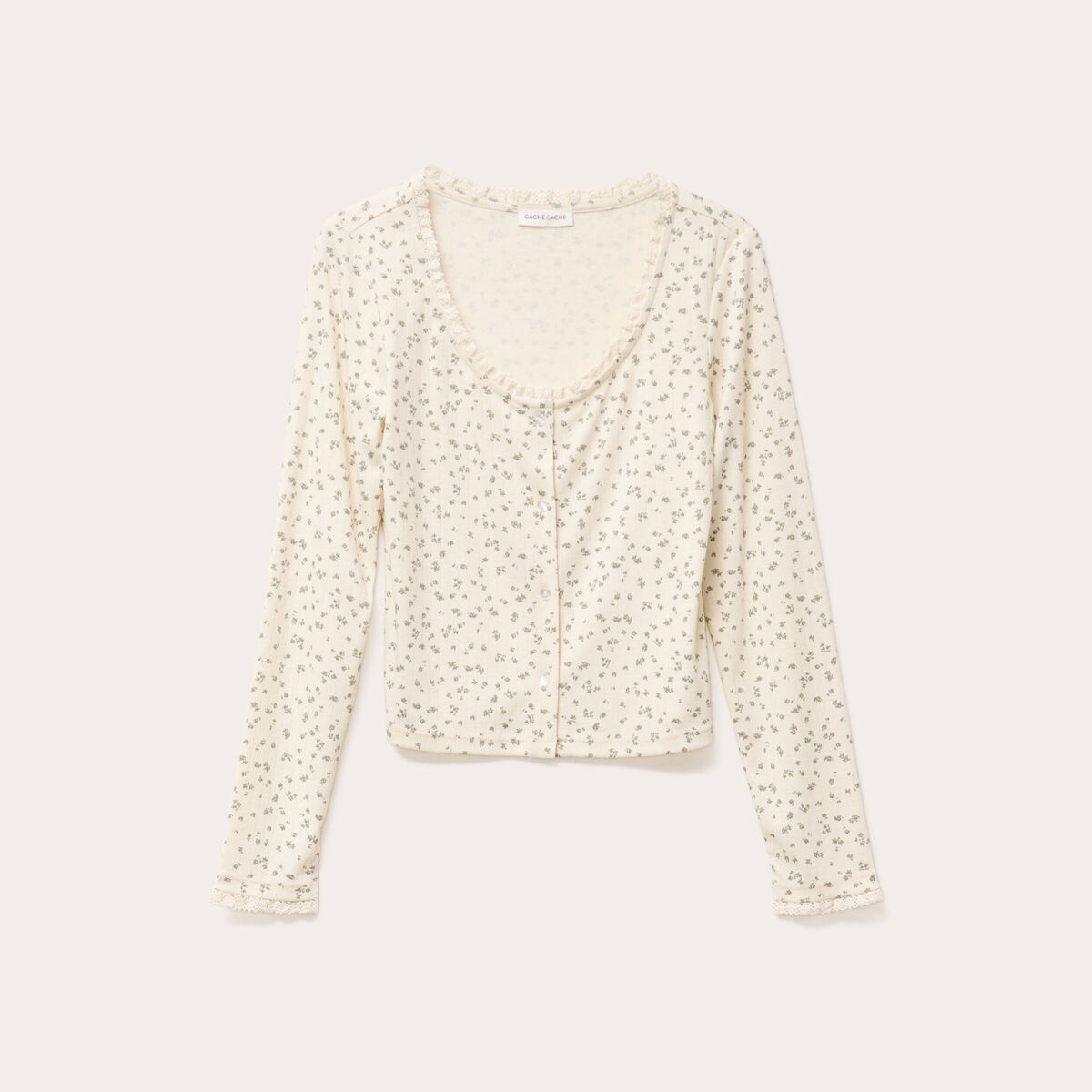 T-shirt manches longues sable femme