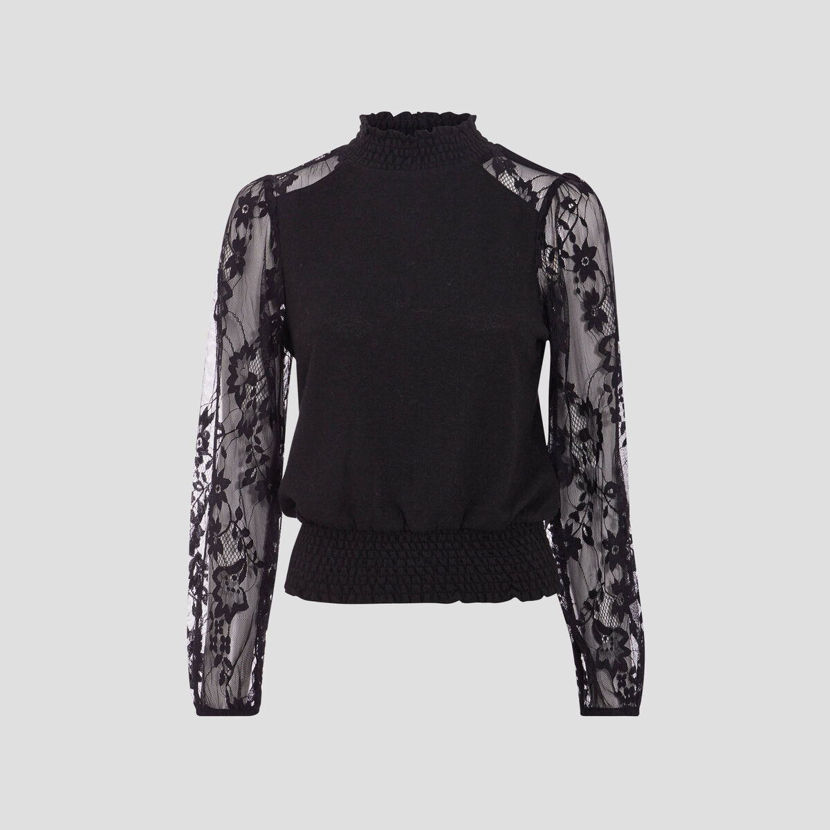 T-shirt manches longues noir femme