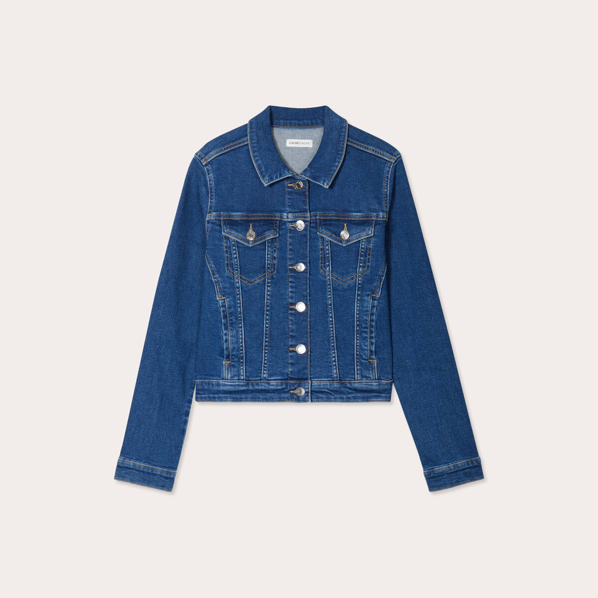 Veste en jean denim stone femme