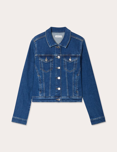 Veste en jean denim stone femme